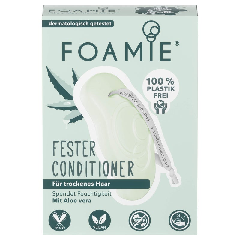 Foamie Aloe You Vera Much Conditioner Bar - All-Natural, Eco-Friendly, Plastic-Free, Cruelty-Free, Vegan for Dry & All Hair Types - Image 5